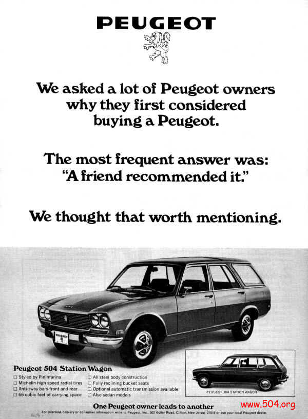 peugeot 504 station