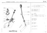 changement de vitesses: levier de commande de vitesses