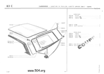 garniture de pavillon, lunette arrière(coupé)